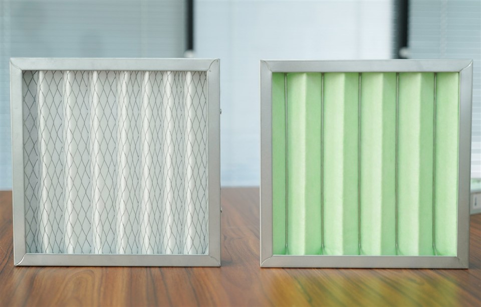 Aluminum Panel Dust Extractor AC 24*24*2 Maintenance G4 Pleated Air Filter